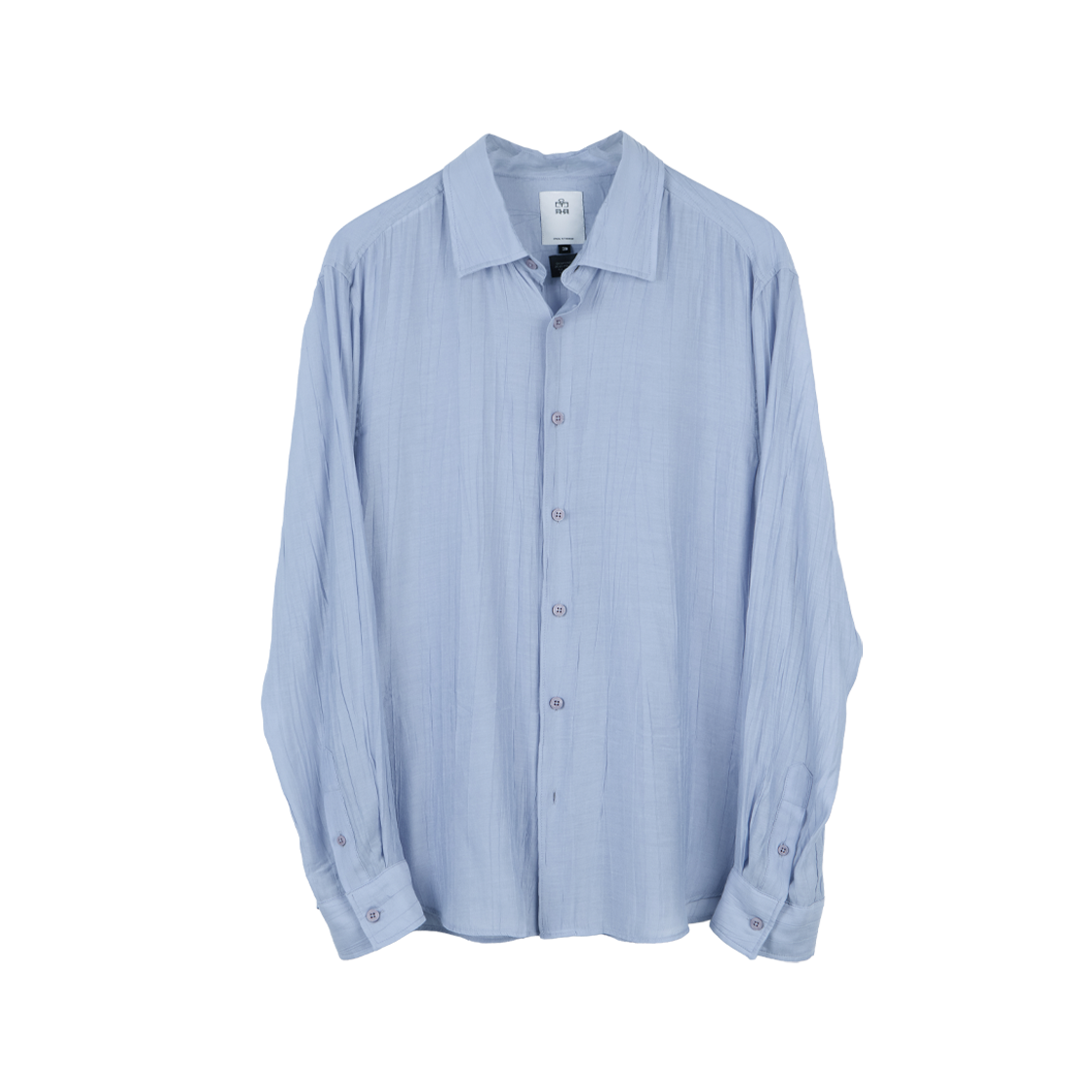 폴리테루 크링클 셔츠 스카이 블루(Polyteru Crinkle Shirt Sky Blue) - 1