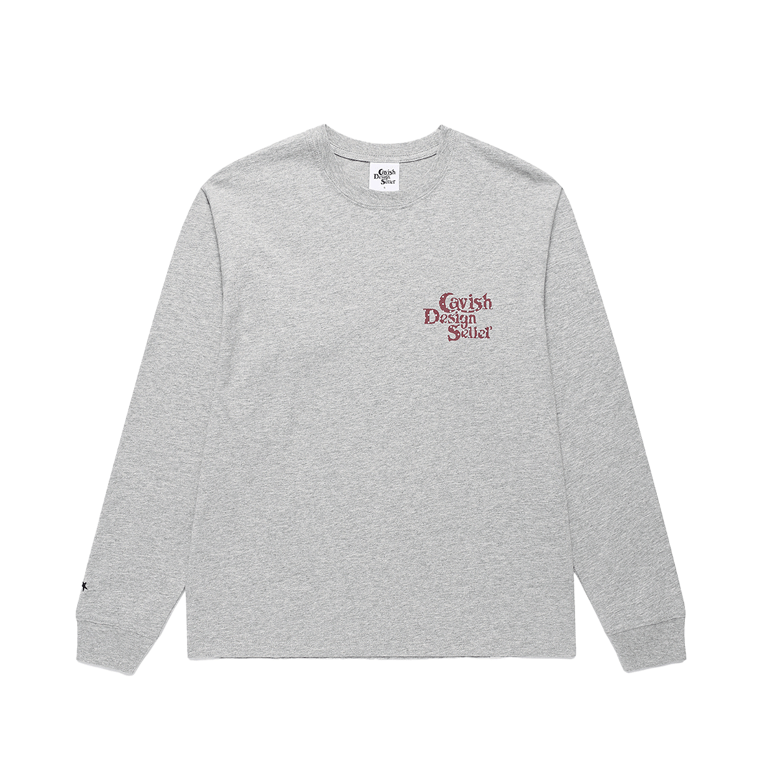 카비시 스타 셀러 로고 LS 티셔츠 그레이(CAVISH Star Seller Logo LS Tee Grey) - 3