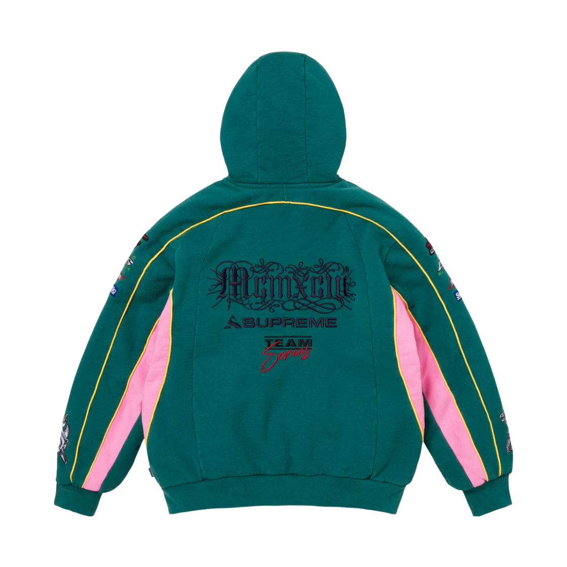 슈프림 레이싱 라인드 집업 후드 스웨트셔츠 다크 틸 - 26FW(Supreme Racing Lined Zip Up Hooded Sweatshirt Dark Teal - 26FW) - 2