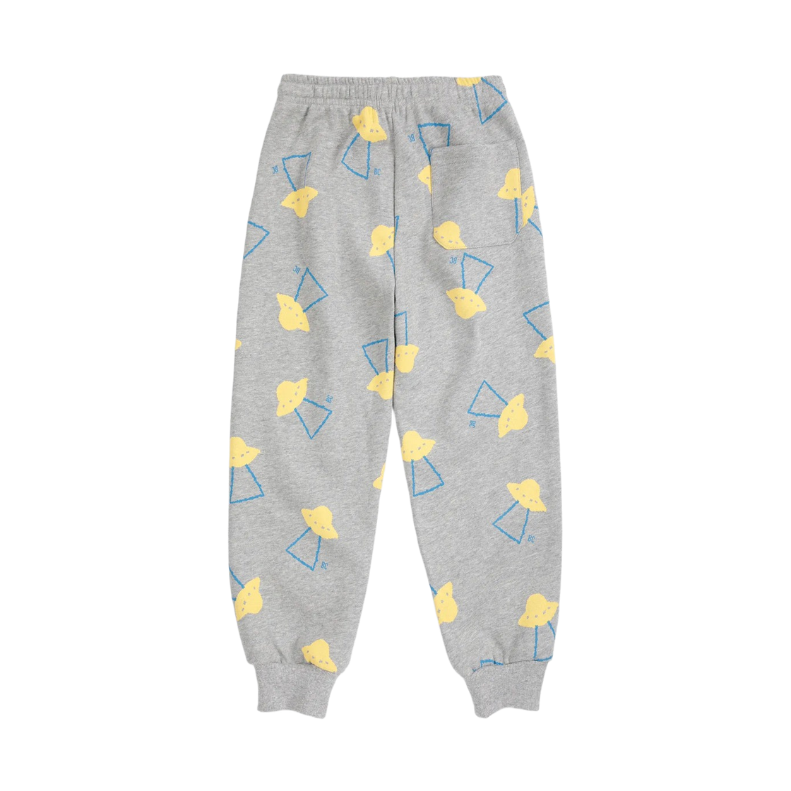 (키즈) 보보쇼즈 픽셀 어브덕션 올 오버 조깅 팬츠 라이트 헤더 그레이((Kids) Bobo Choses Pixel Abduction All Over Jogging Pants Light Heather Grey) - 2