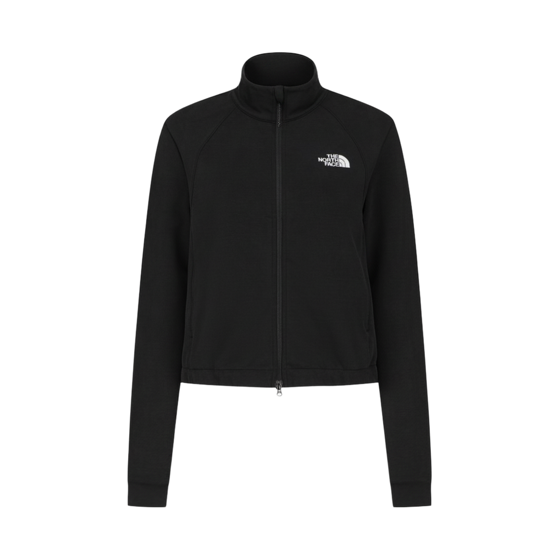 NJ5JS80J (W) The North Face White Label Drape Zip Up Black - 26FW