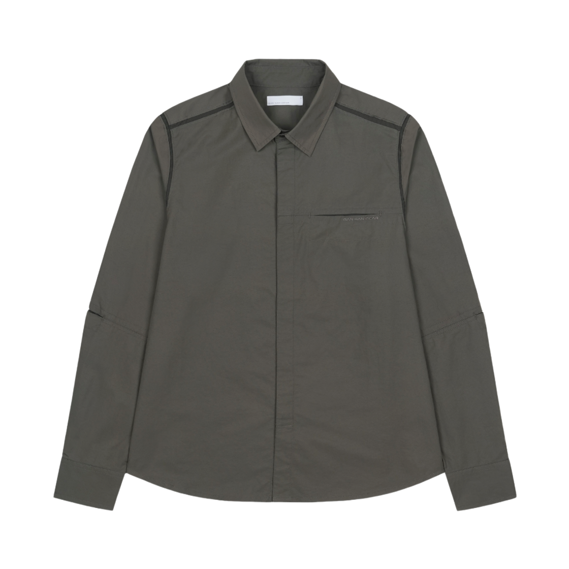 산산기어 패널드 셔츠 브라운(Sansan Gear Paneled Shirt Brown)