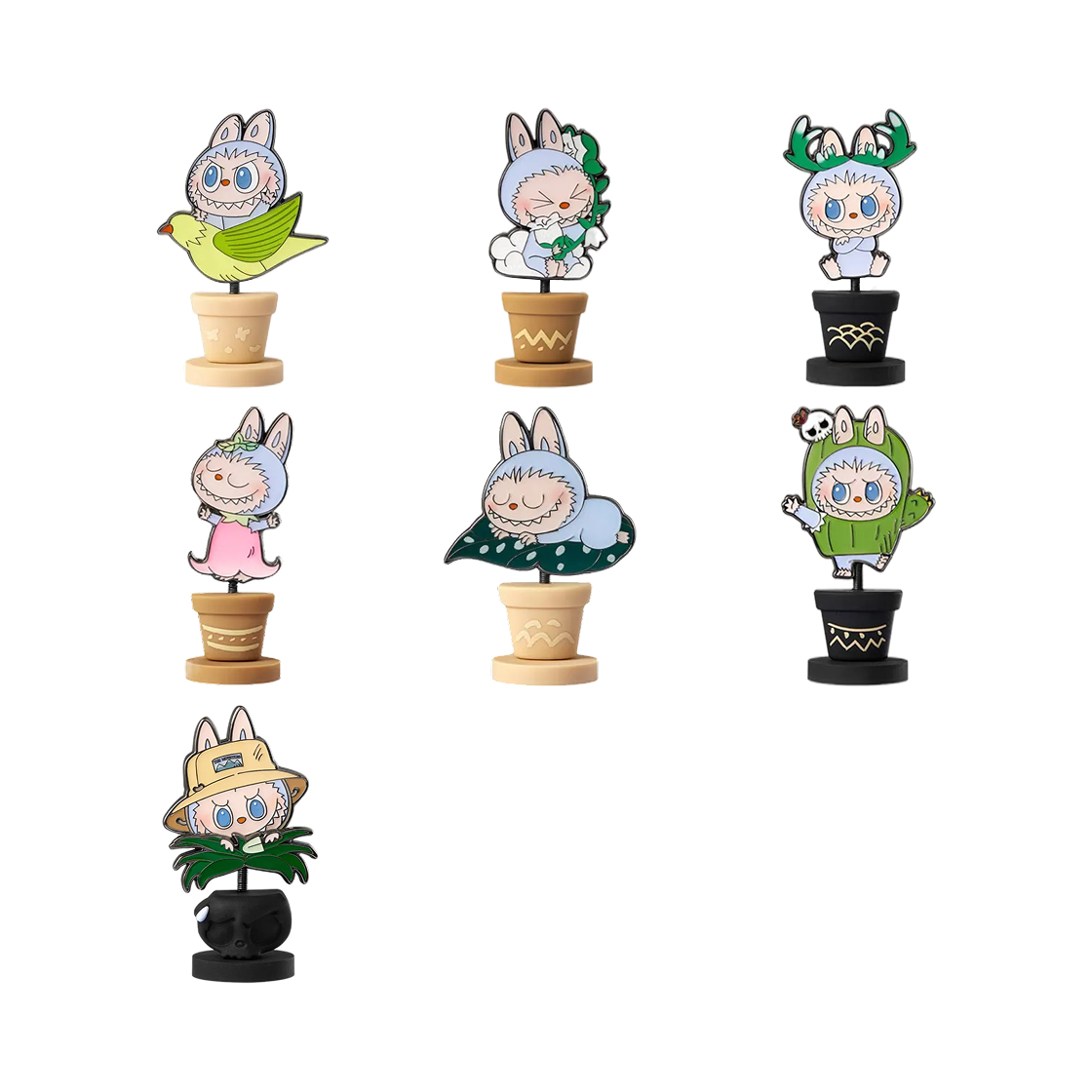 팝마트 더 몬스터즈 봄에 피는 라부부 시리즈 뱃지 미개봉 랜덤박스 (6개입)(Pop Mart The Monsters Fall In Wild Labubu Series Badge Sealed Case (6 Blind Boxes)) - 2