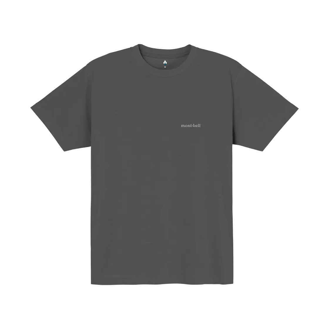 2304545 Montbell Wickron One Point Logo T-Shirt Dark Gray