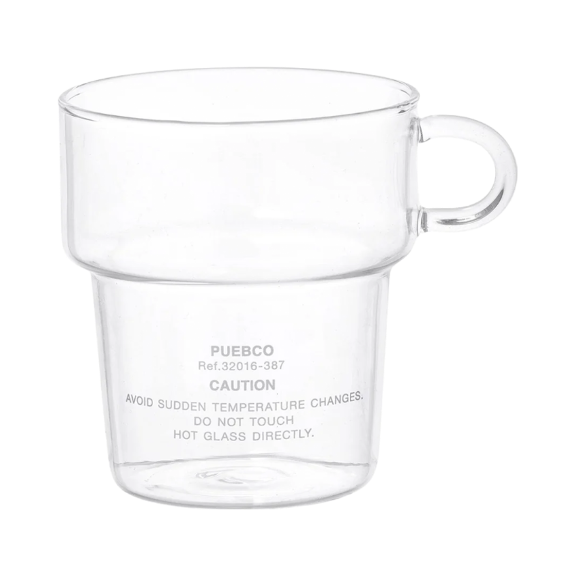 KM6DAC1PU31WT Puebco Borosilicate Glass Mug Deep Stacking Multi - 26FW