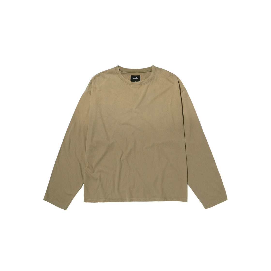 SDFFTO135WK Suade Washed slub long sleeve Washing Khaki