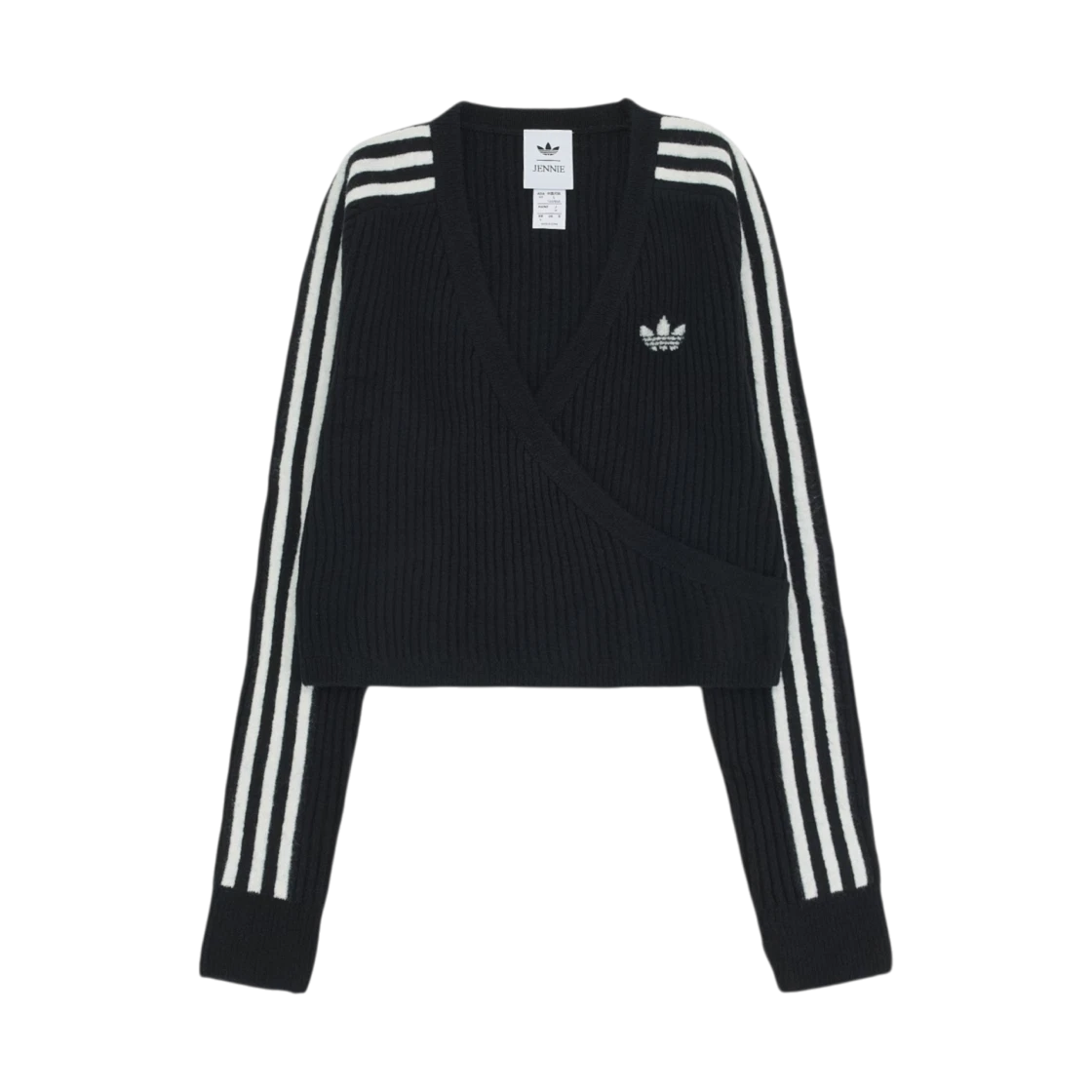 Adidas (W) Adidas x Jennie Knit Wrap Around Cardigan Black - KR Sizing · M