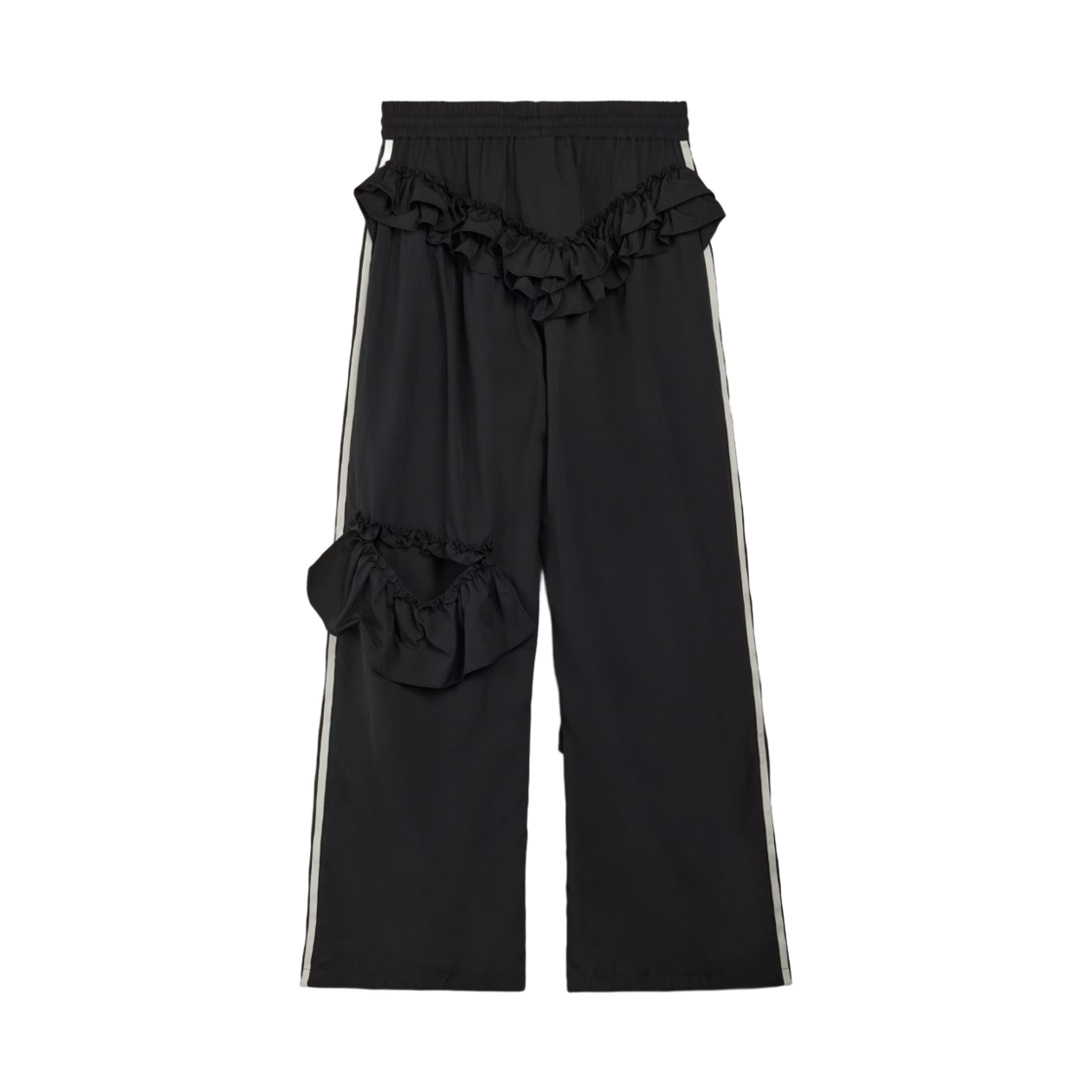 (W) 아디다스 x 시몬 로샤 오리지널스 프릴 팬츠 블랙 - KR 사이즈((W) Adidas x Simone Rocha Originals Frill Pants Black - KR Sizing) - 2