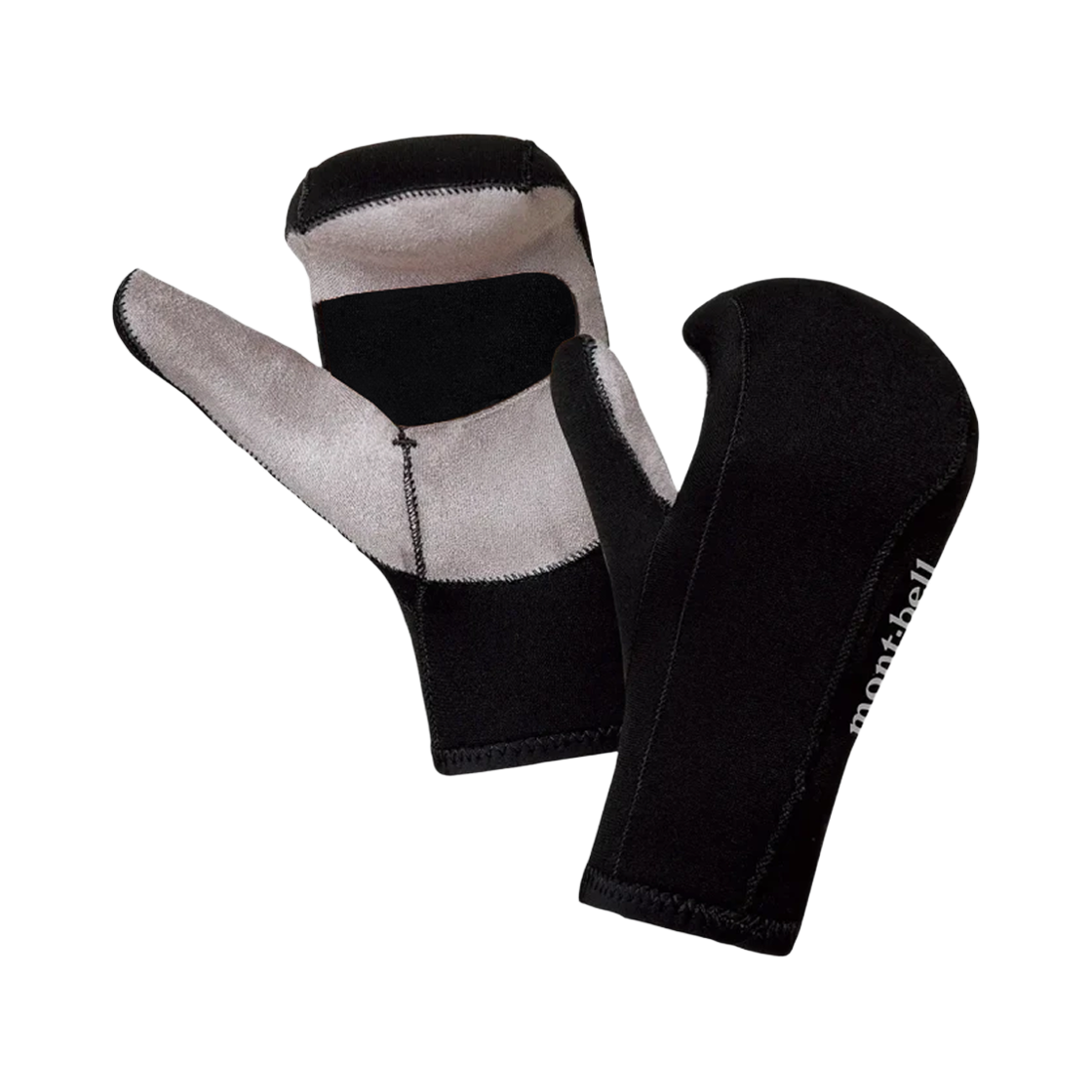 1127468 Montbell Climaprene Open Palm Mittens Black