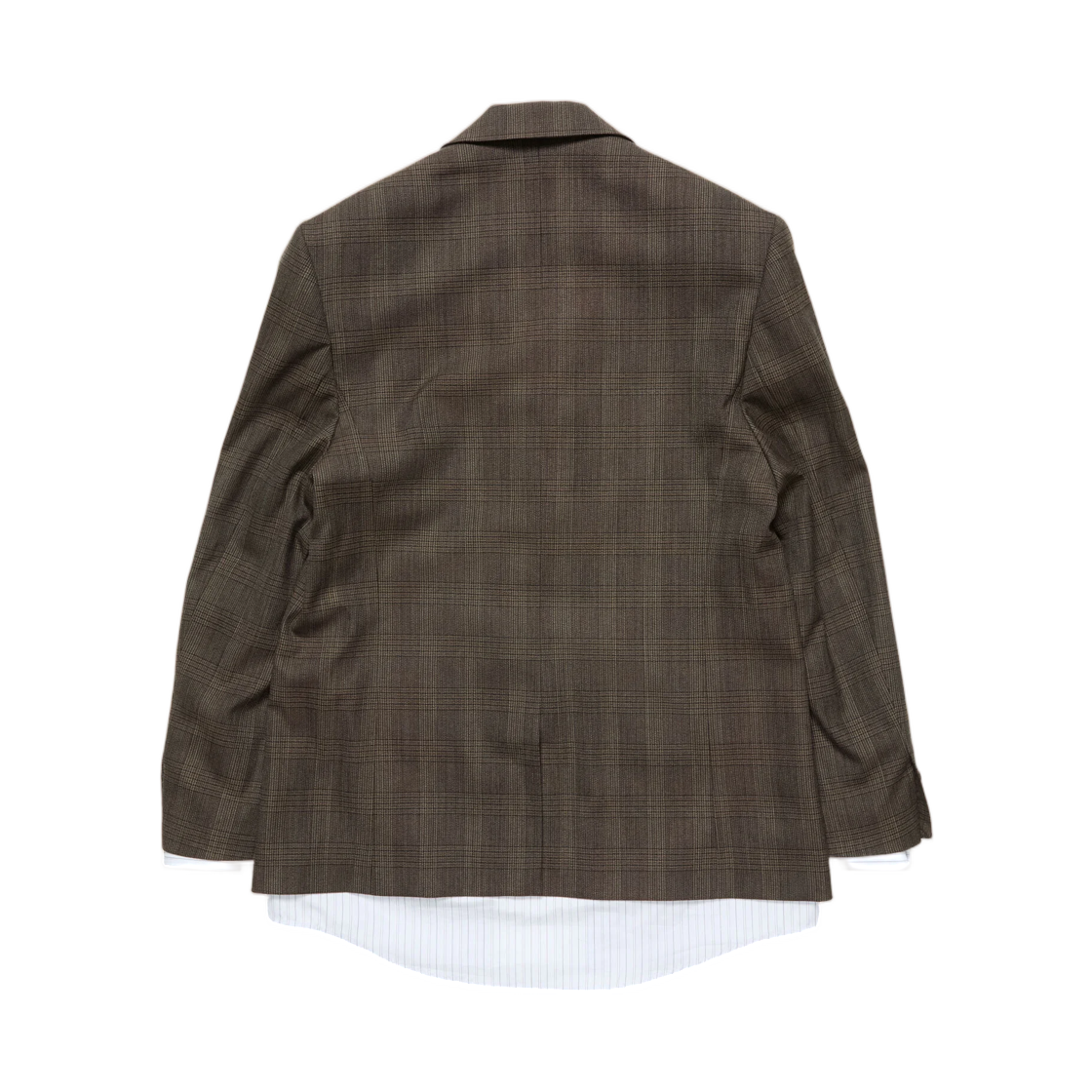(W) 아크네 스튜디오 레이어드 울 수트 자켓 브라운 블랙((W) Acne Studios Layered Wool Suit Jacket Brown Black) - 2