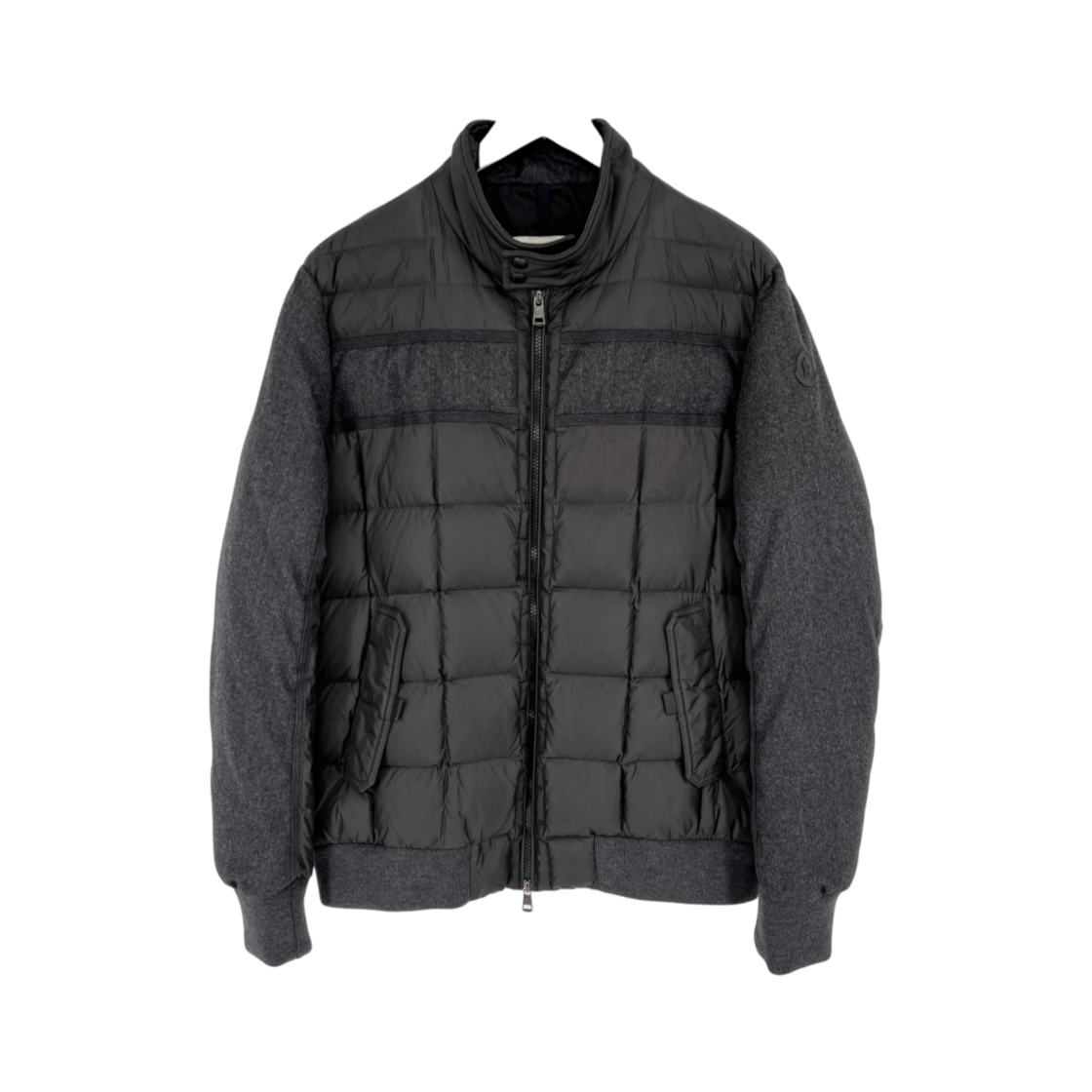 ITC485PIJSFD Moncler Wool Blend Aramis Padded Jacket