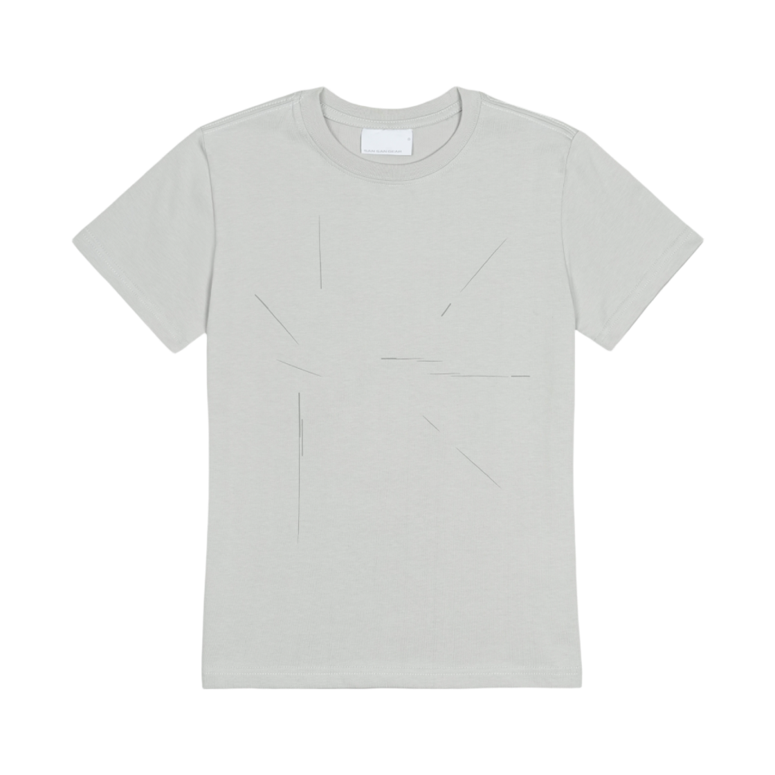 산산기어 인시전 티셔츠 라이트 그레이_0(Sansan Gear INCISION T-SHIRT LIGHT GREY_0)