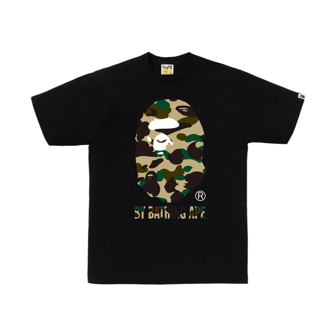 - BAPE 1st Camo By Bathing Ape T-Shirt Black Yellow