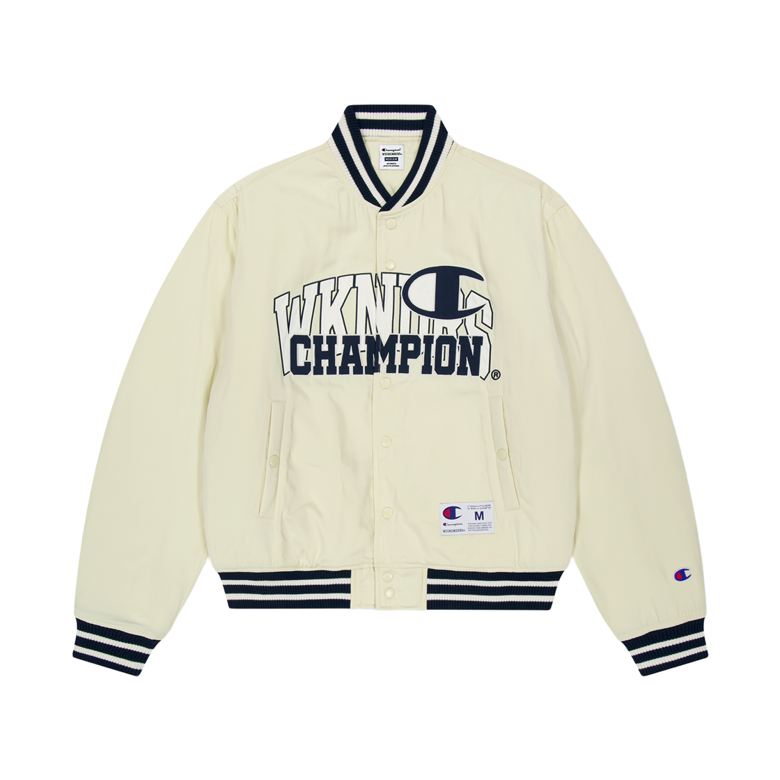WS2604JK01IV WKNDRS x Champion Stadium Jacket Ivory