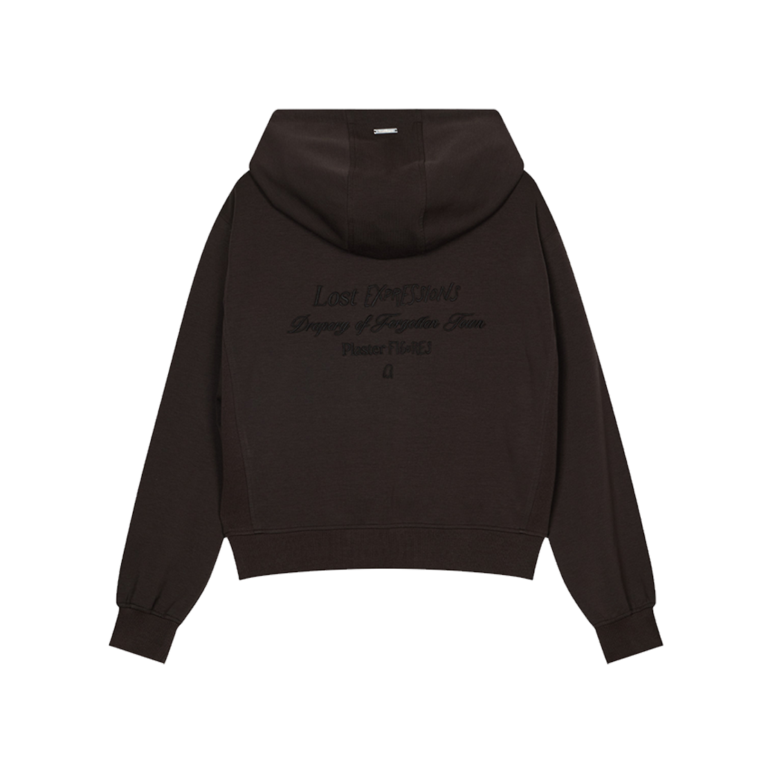 ZI4TS806BR ZIOSONGZIO SEMBLANCE WOMAN POETRY CROP HOOD BROWN