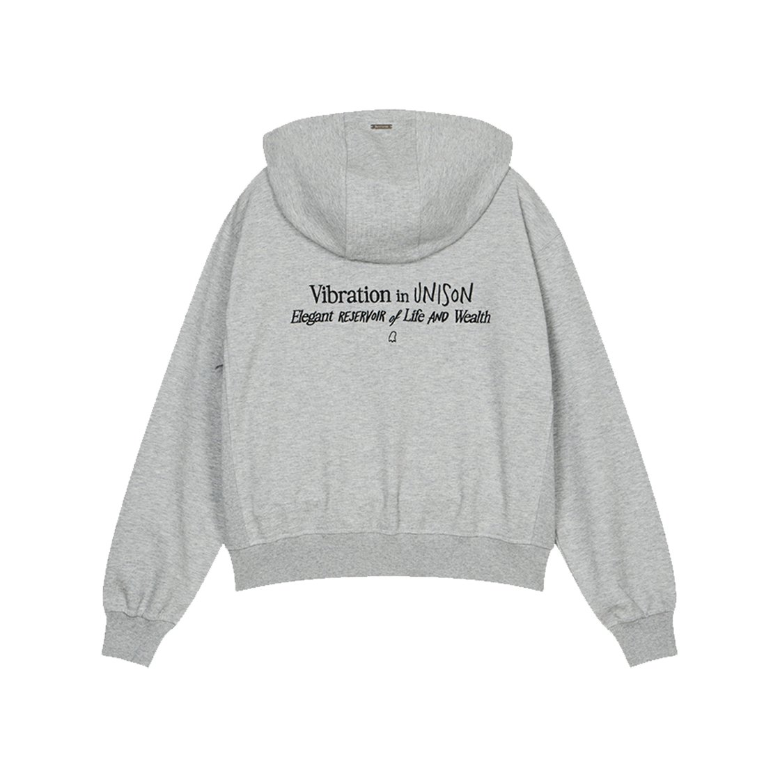 지오송지오 셈블런스 우먼 포에트리 크롭 후드집업 멜란지그레이 ZI4TS802MG(ZIOSONGZIO SEMBLANCE WOMAN POETRY CROP HOOD ZIP UP MELANGE GREY)