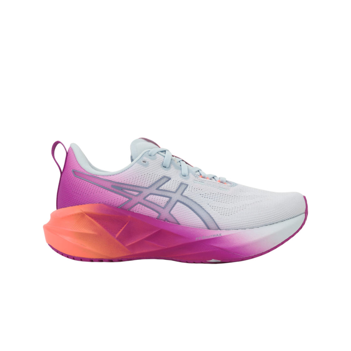 1012B989-400 (W) Asics Novablast 5 Sunny Sizzle Sky Digital Sakura
