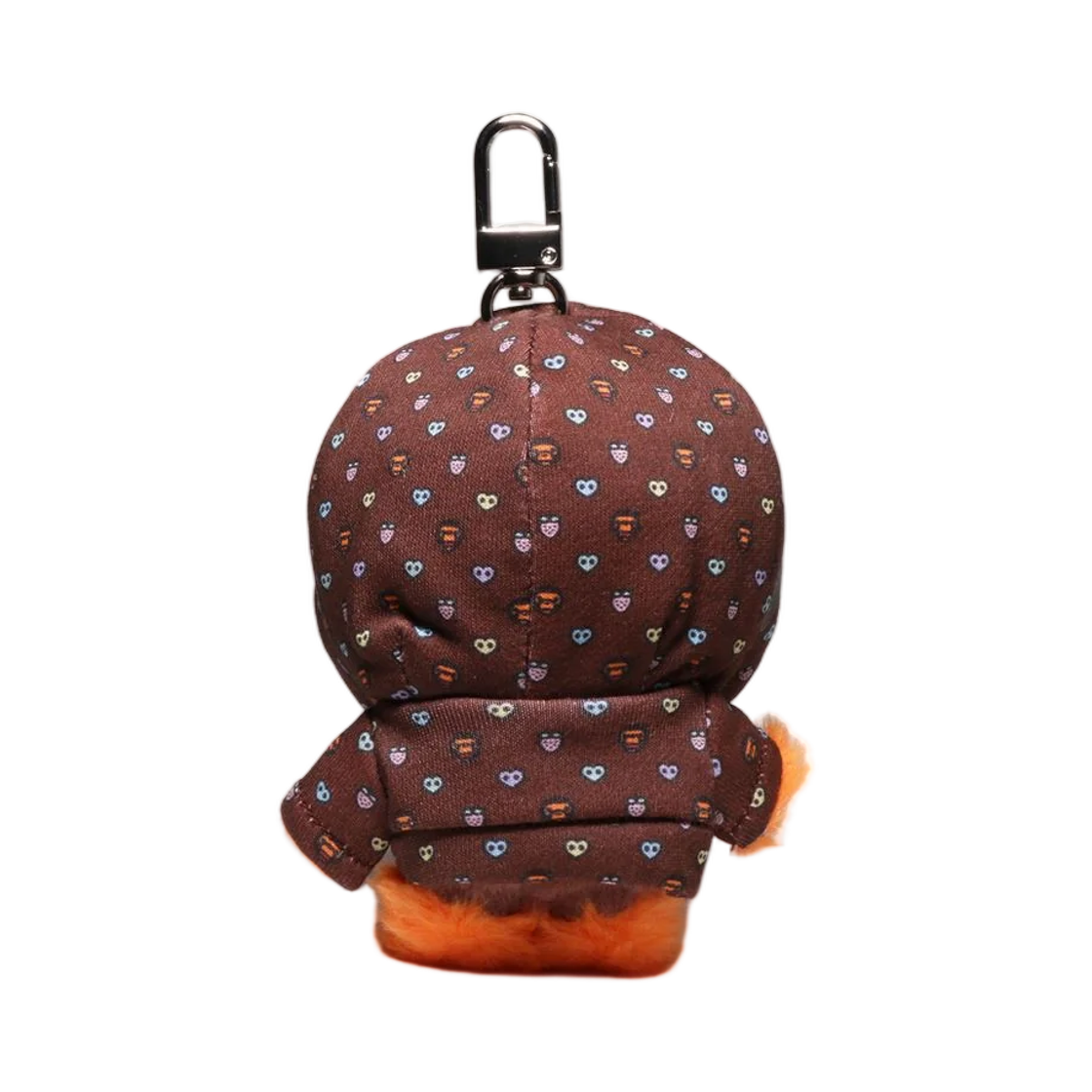 베이프 마일로그램 스위트 패턴 후드 베이비 마일로 퍼 인형 키 체인 브라운(BAPE Milogram Sweets Pattern Hoodie Baby Milo Fur Doll Key Chain Brown) - 2