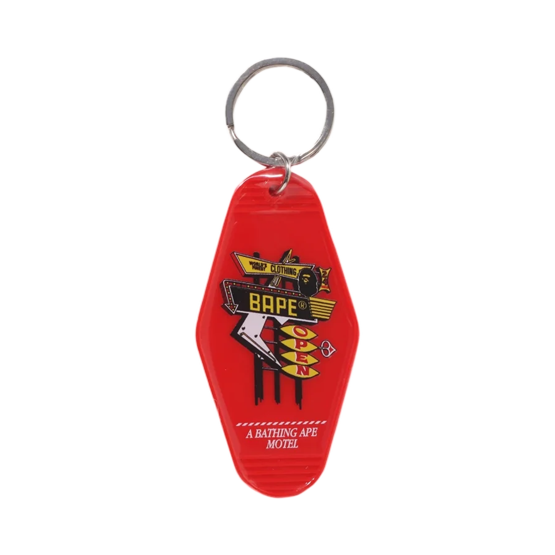 - BAPE Room Keychain Red