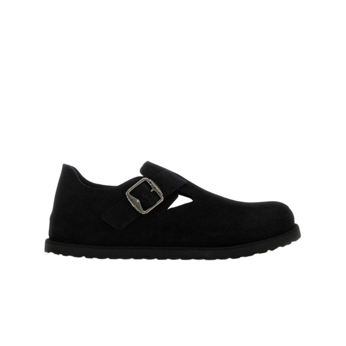 1031960 Birkenstock 1774 London Suede Mule Black - Narrow