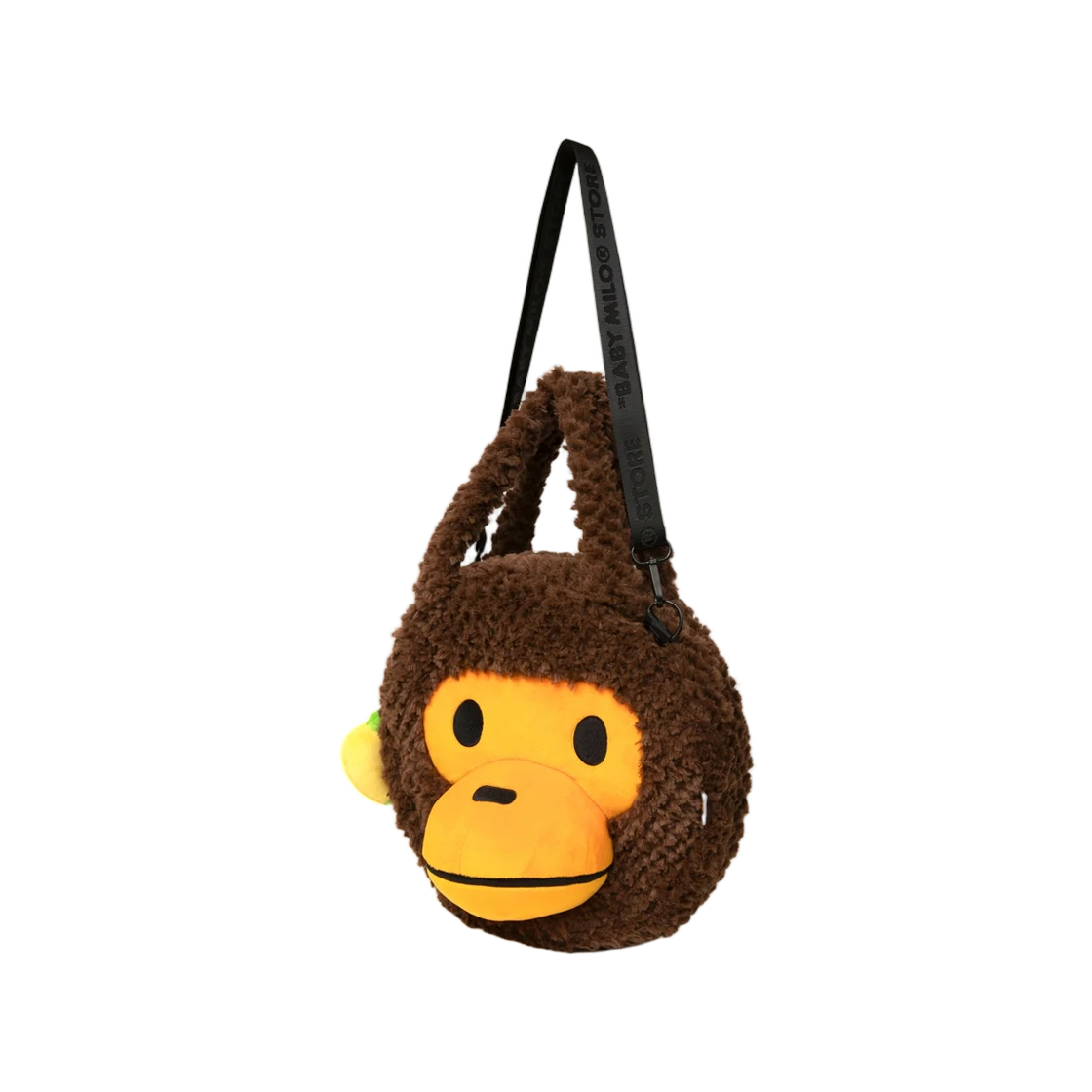 베이프 베이비 마일로 포우 퍼 라지 토트백 브라운(BAPE Baby Milo Faux Fur Large Tote Bag Brown) - 2