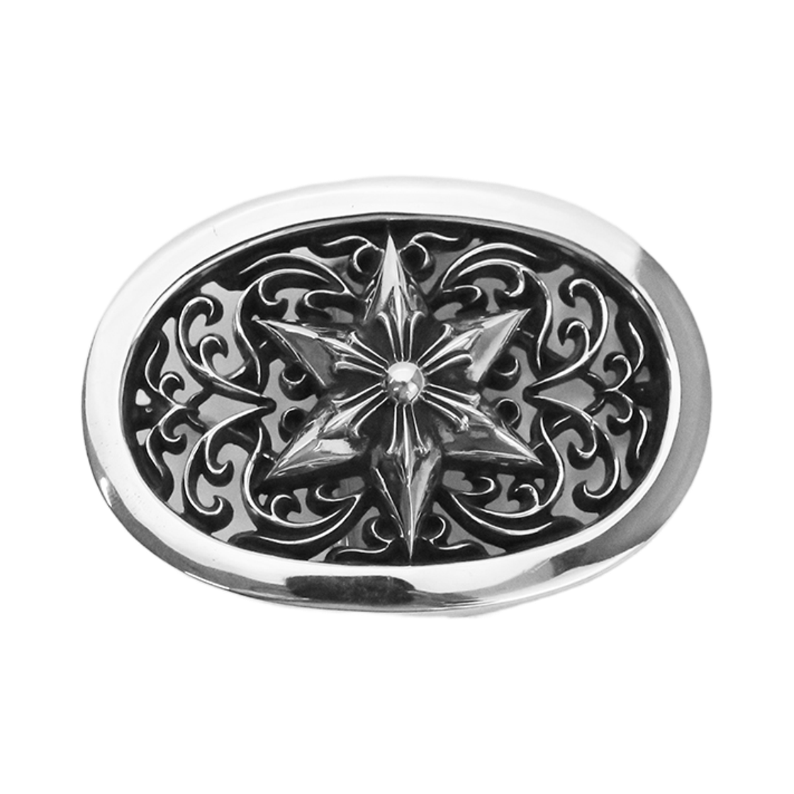 한스룸 크롬하츠 스타 오발 버클 1.5인치(Hansroom Chrome Hearts Star Oval Buckle 1.5inch) - 1