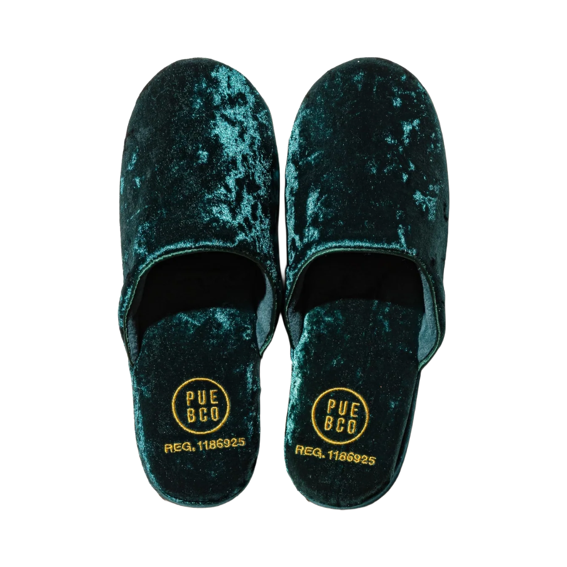 KM6DAC1PU51GN Puebco Velvet Slipper Small Green - 26FW