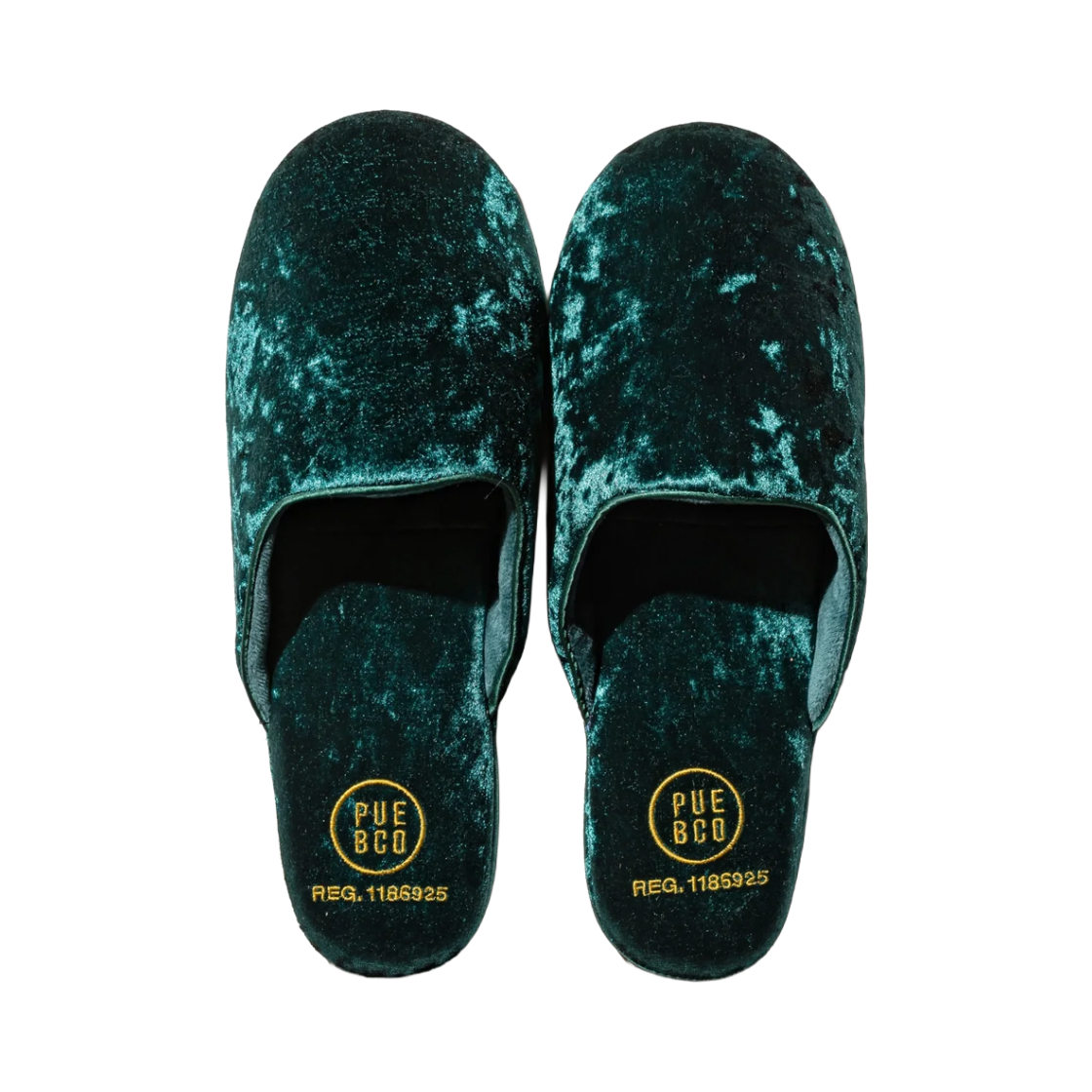 KM6DAC1PU52GN Puebco Velvet Slipper Large Green - 26FW