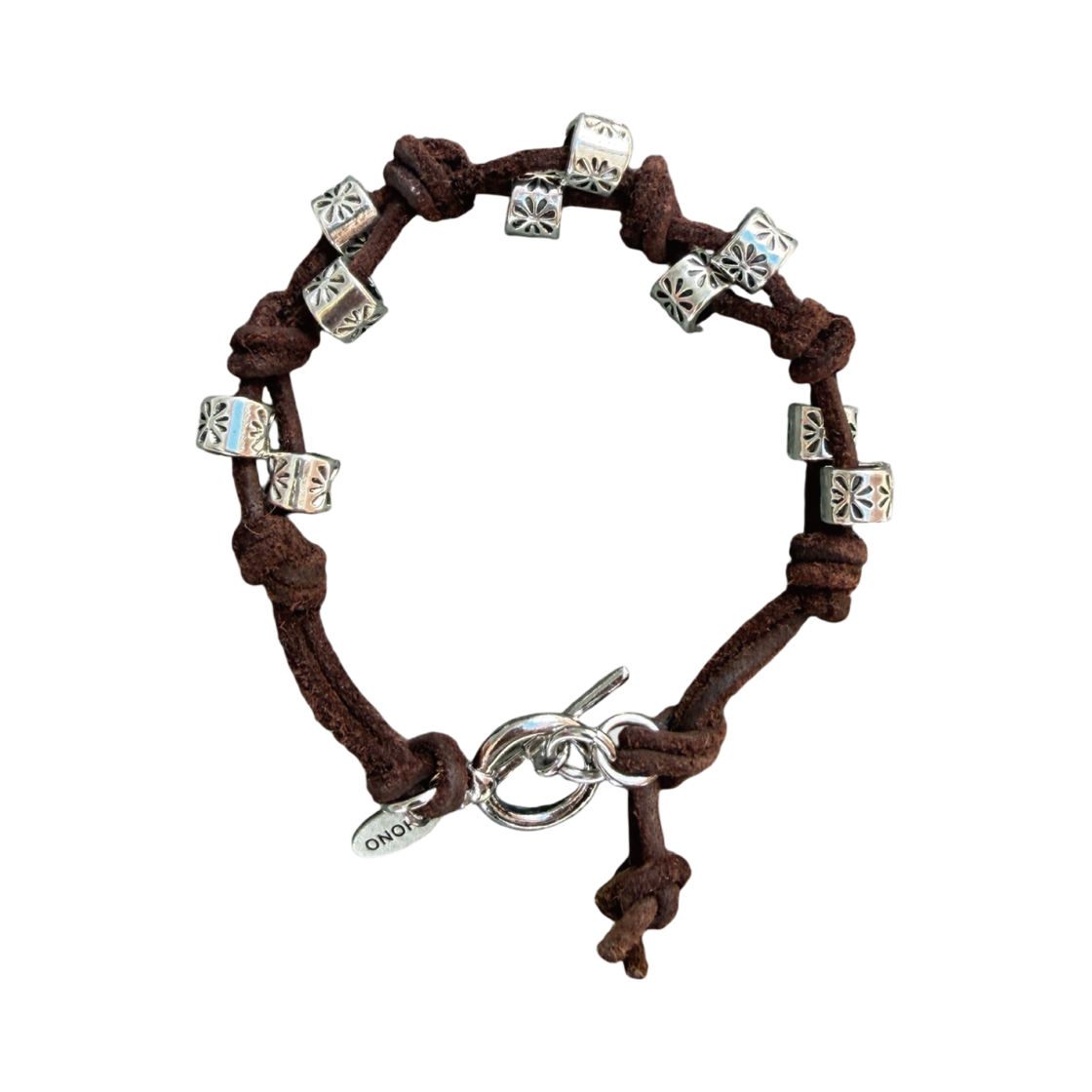 호노 리포트 카우 스웨이드 브레이슬릿 브라운(Hono Report Cow Suede Bracelet Brown) - 1