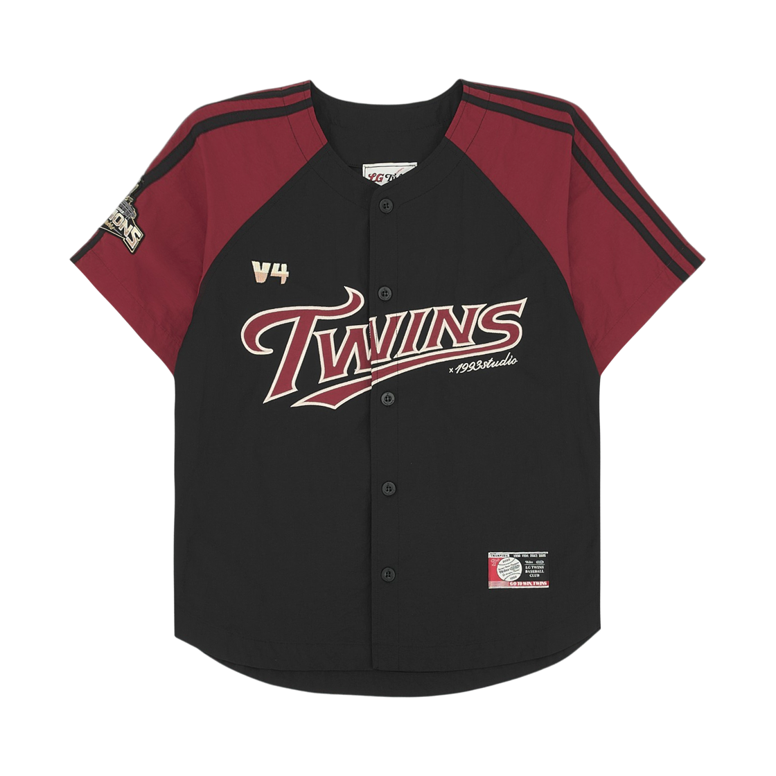 - LG Twins x 1993 Studio V4 Track Nylon Uniform Shirt Red