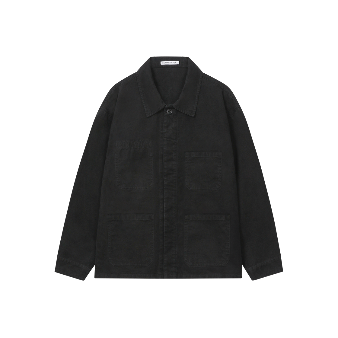 폴리테루 휴먼인덱스 프렌치 워크 자켓 블랙(Polyteru Human Index French Work Jacket Black)