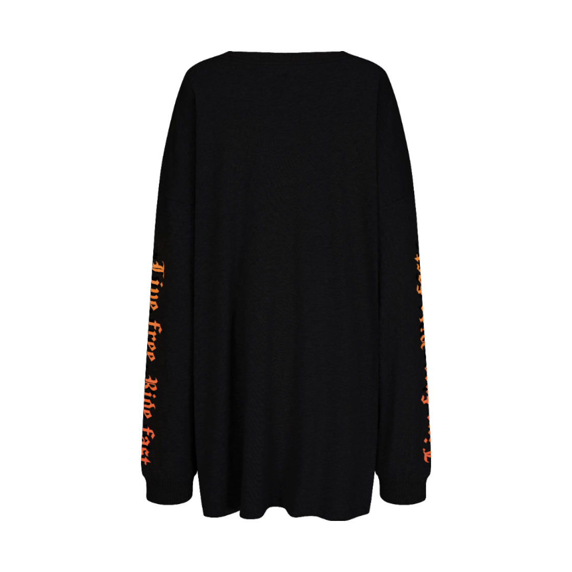 랑거 플레임 프린트 티셔츠 블랙-레드(Langer Flame Print T-shirt Black-Red) - 2