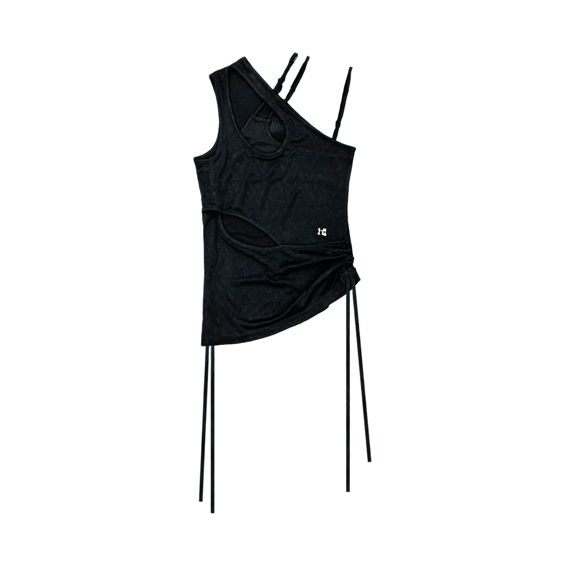 CBT2FB01WSB000 Holy Number 7 Asymmetric Shirring String Top