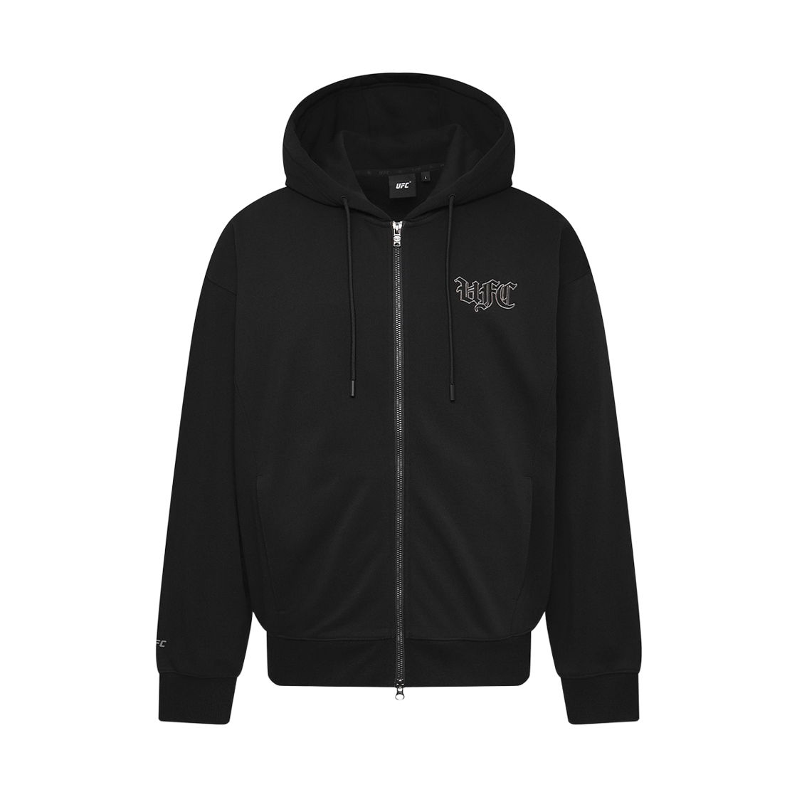 U2HDX3106BK UFC SPORT Camo Las Vegas Oversized Fit Hoodie Zip-Up Black