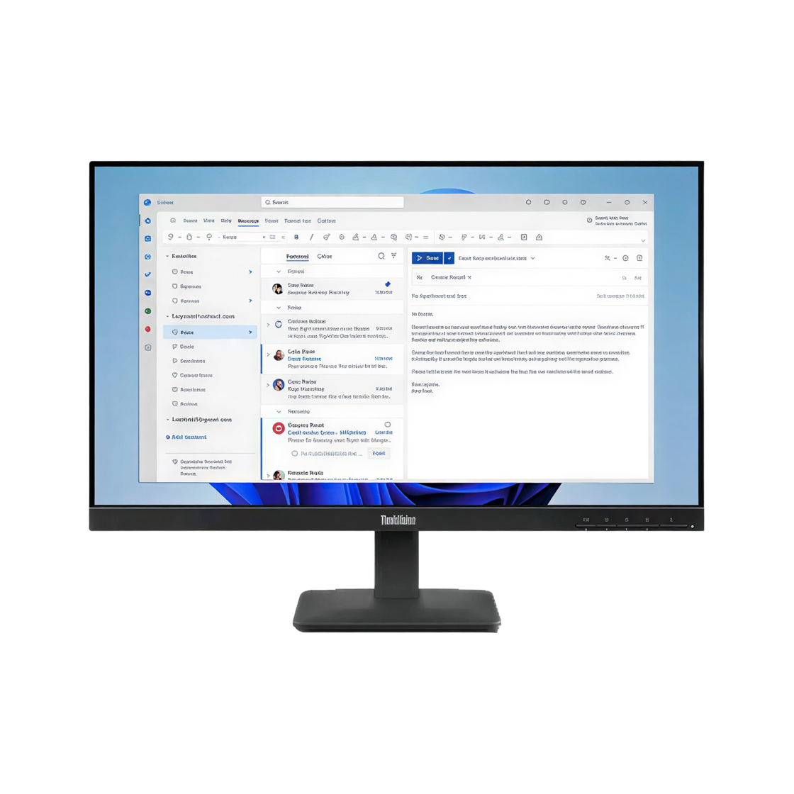 레노버 씽크비전 24인치 IPS 틸트 보증3년 시력보호 CCTV 서브용 저렴한 보조모니터(Lenovo ThinkVision 24-inch IPS Tilt, 3-year warranty, eye protection, affordable secondary monitor for CCTV) - 1