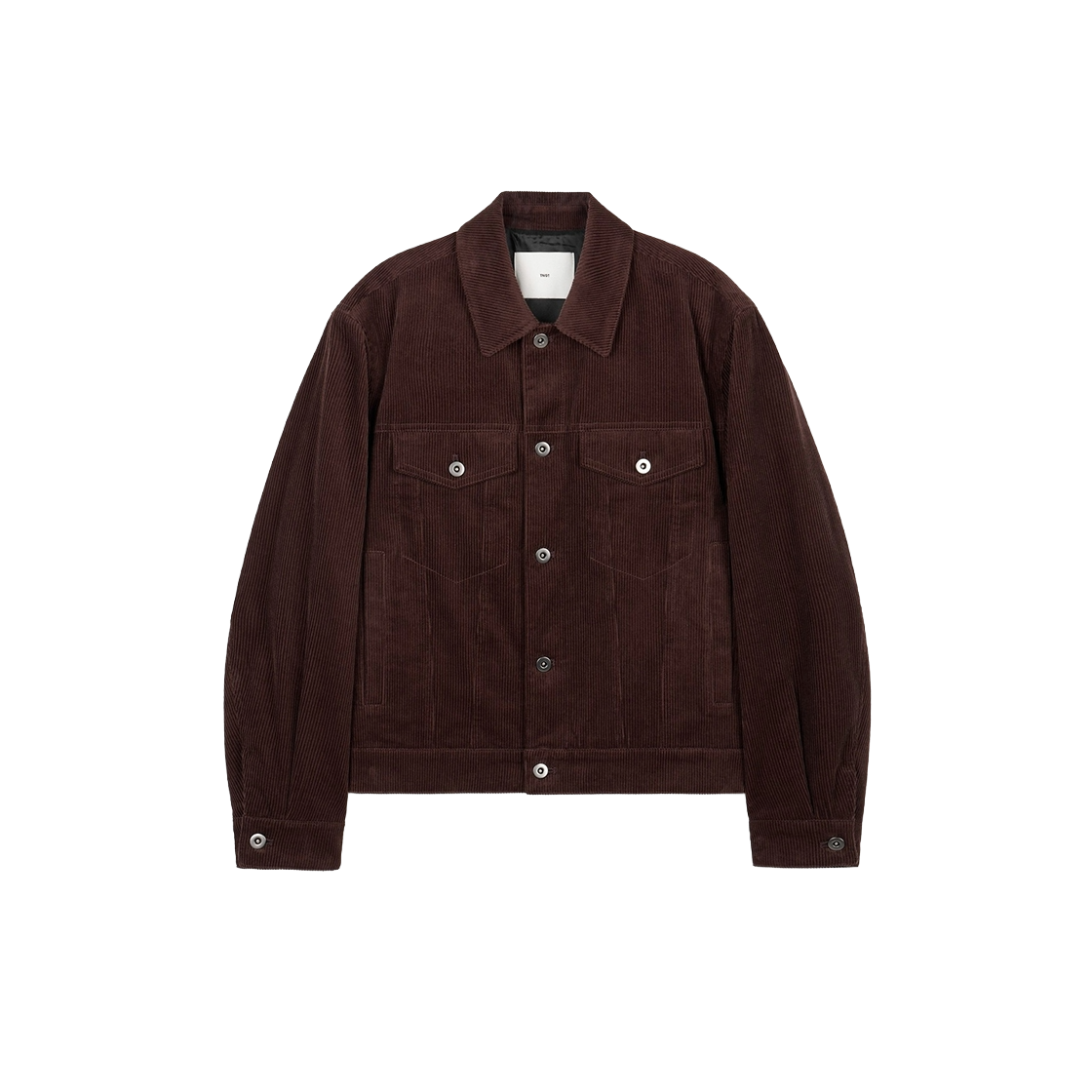 TNJU6F100W2 TNGT Corduroy Trucker Dark Brown
