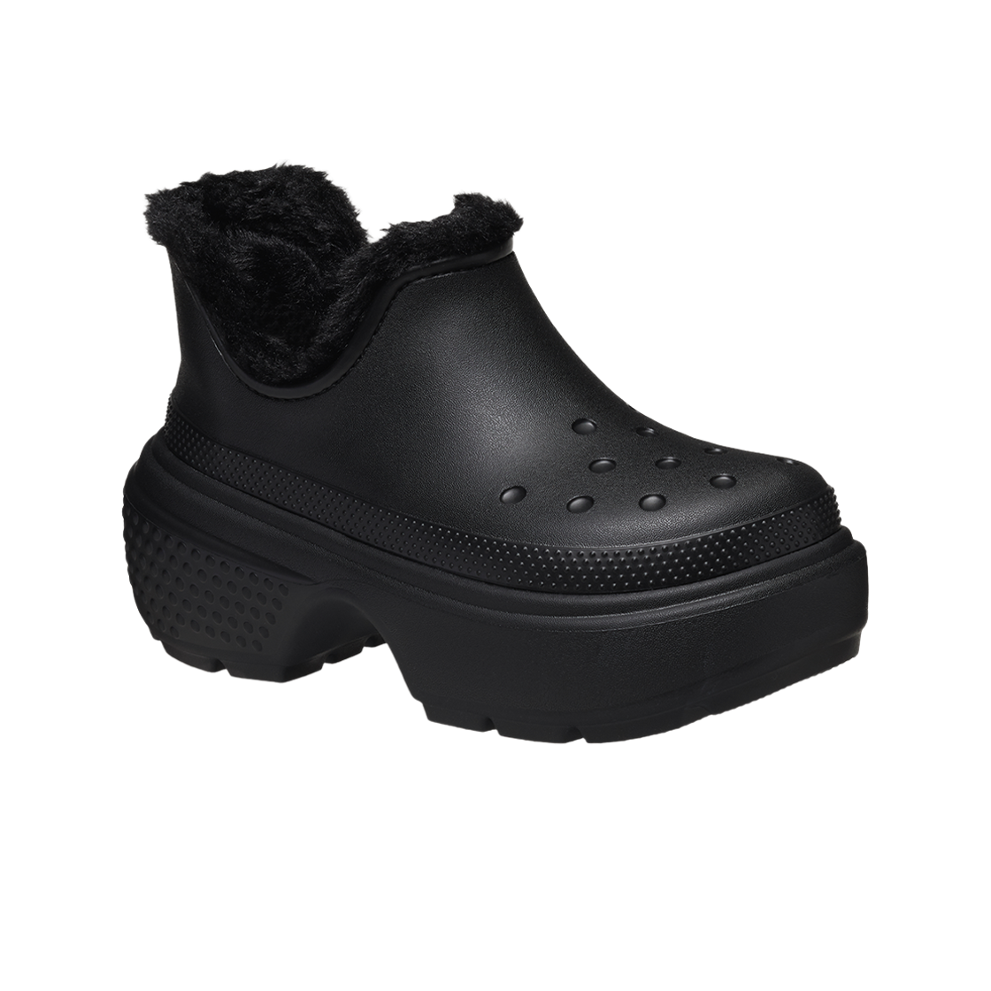 크록스 스톰프 라인드 쇼티 부츠 블랙 24FUBT210673(Crocs STOMP LINED SHORTY BOOT BLACK 24FUBT210673) - 3