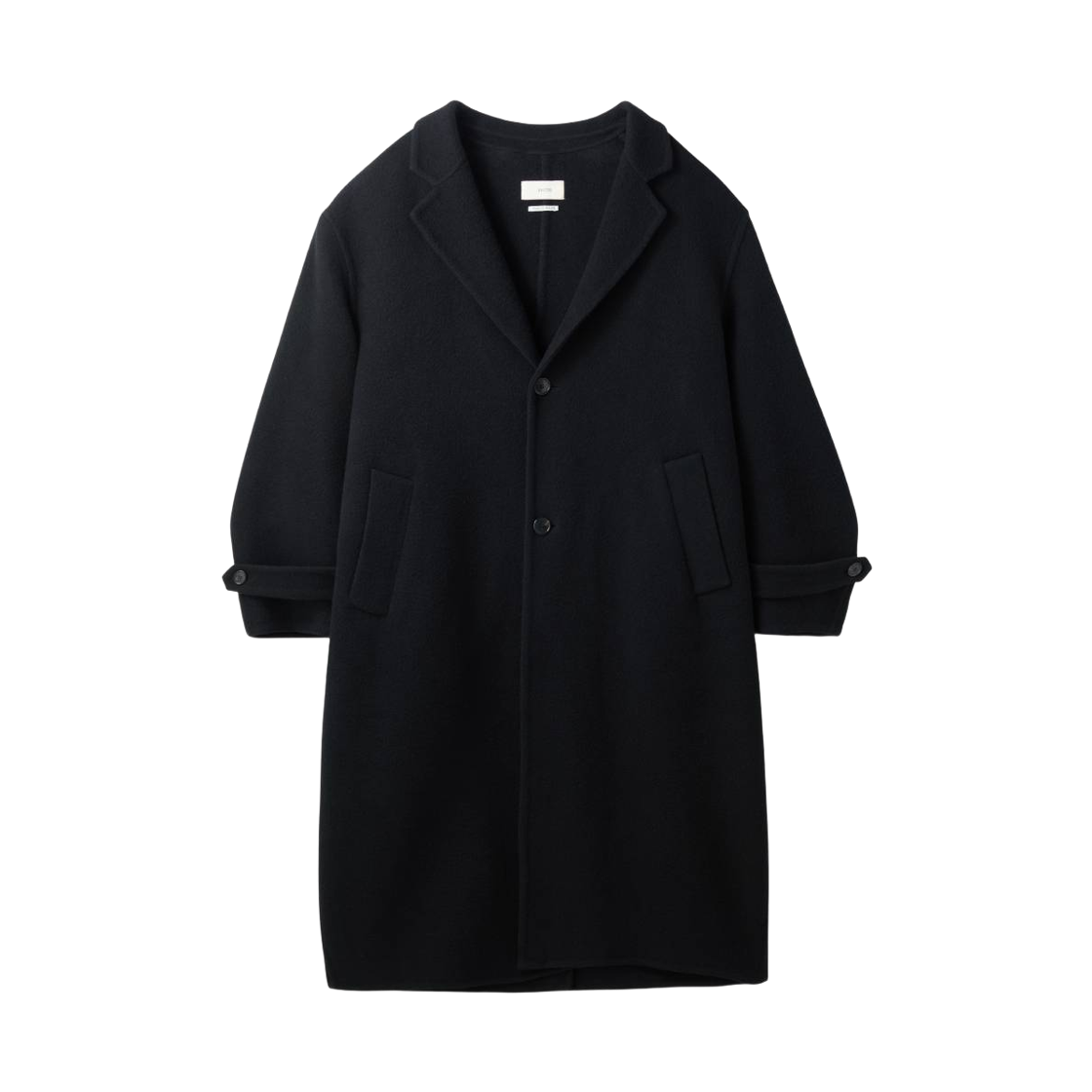 RM26WRCT001BK Recto Oversized Maxi Handmade Coat Black