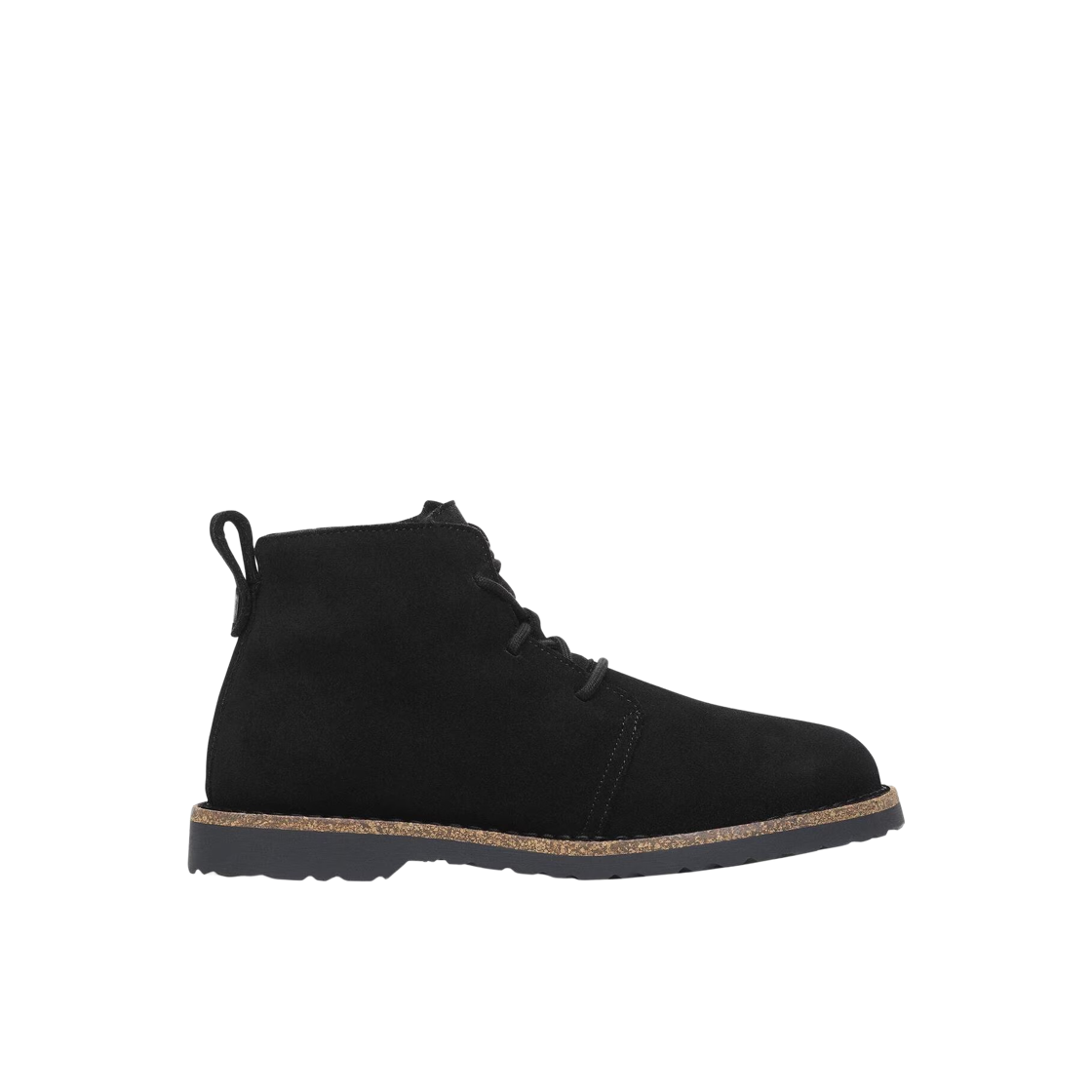 1028154 (W) Birkenstock Uppsala Mid Shearling Suede Leather Black - Narrow