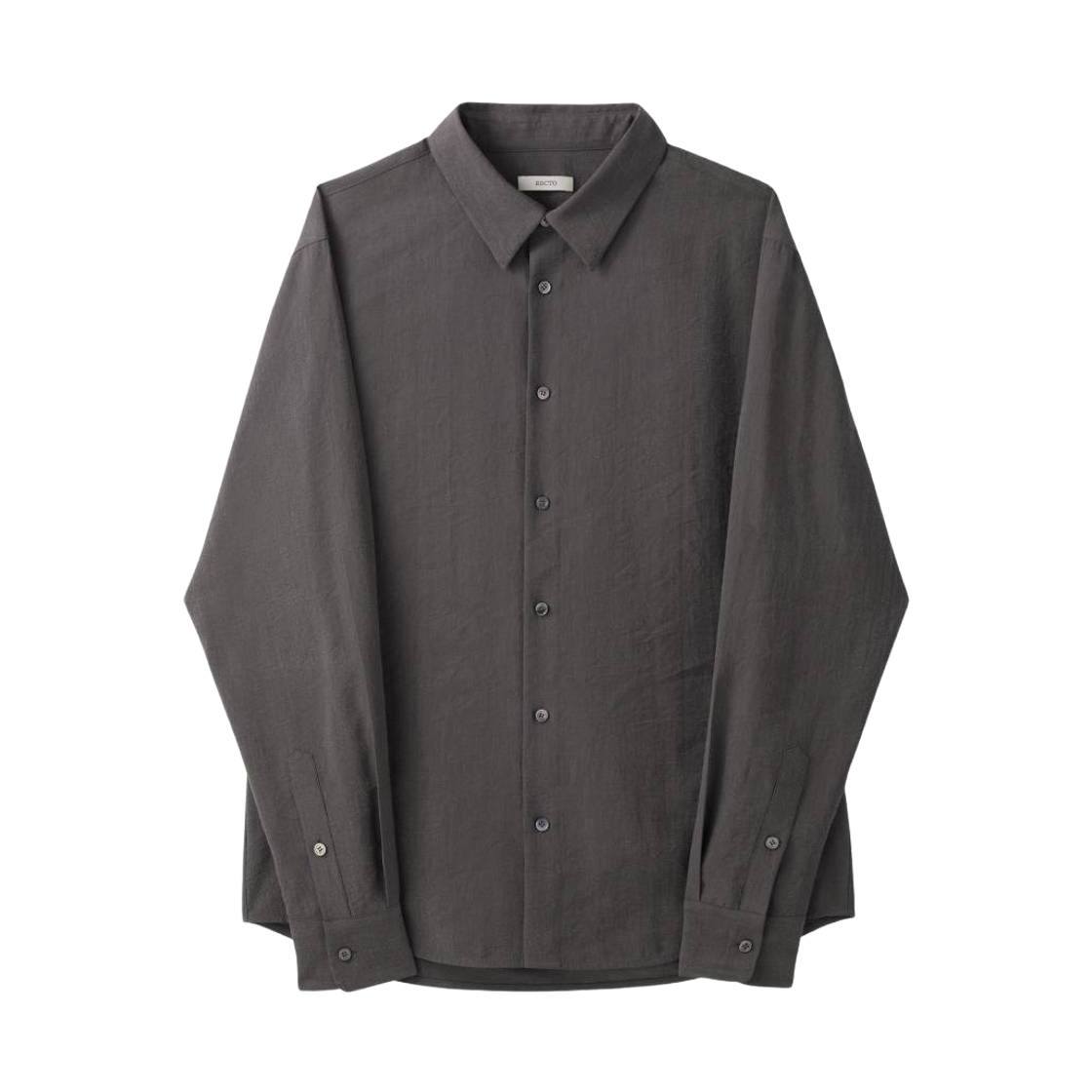 RM26WWST005GR Recto Collar Detail Shirt Stone Grey