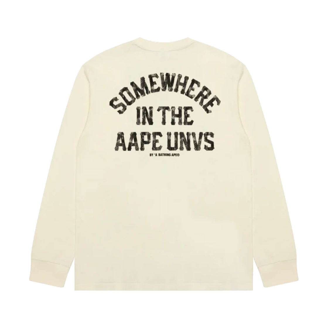 에이프 유니버스 롱 슬리브 티 아이보리 - 26FW(AAPE Universe Long Sleeve Tee Ivory - 26FW) - 2
