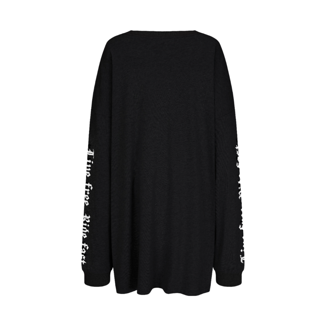 랑거 플레임 프린트 티셔츠 블랙-화이트(Langer Flame Print T-shirt Black-White) - 2
