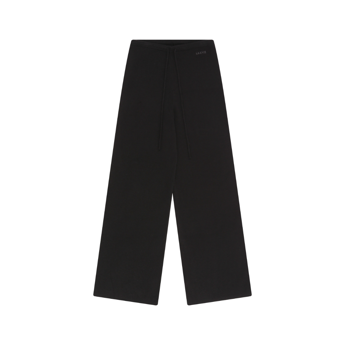 레이지지 오프아워 니트 롱 팬츠 블랙(LAZYZ Off Hour Knit Long Pants Black)