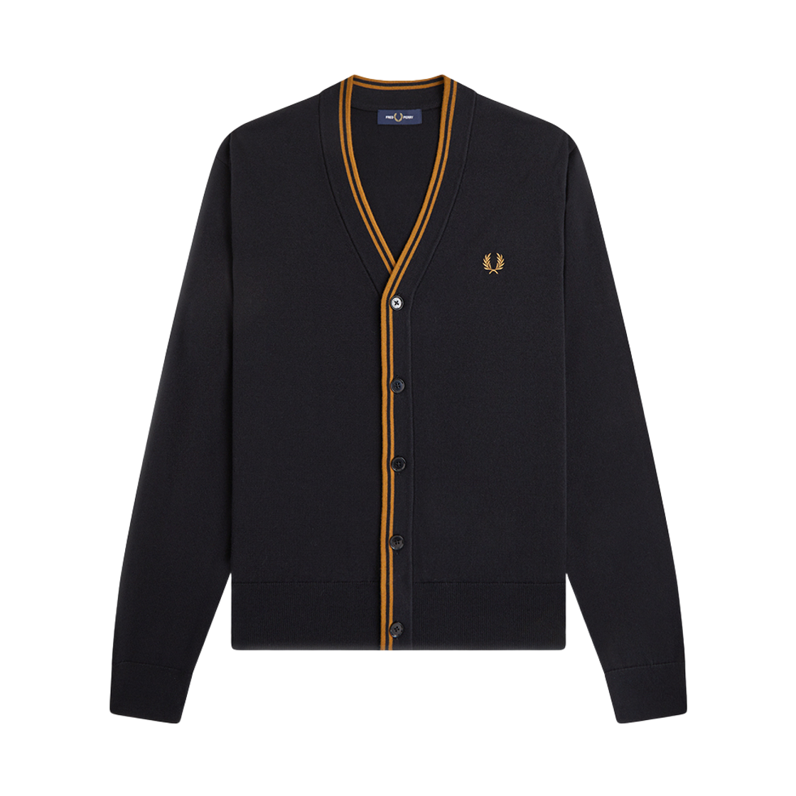 프레드페리 클래식 가디건 블랙(Fred Perry Classic Cardigan Black) - 1