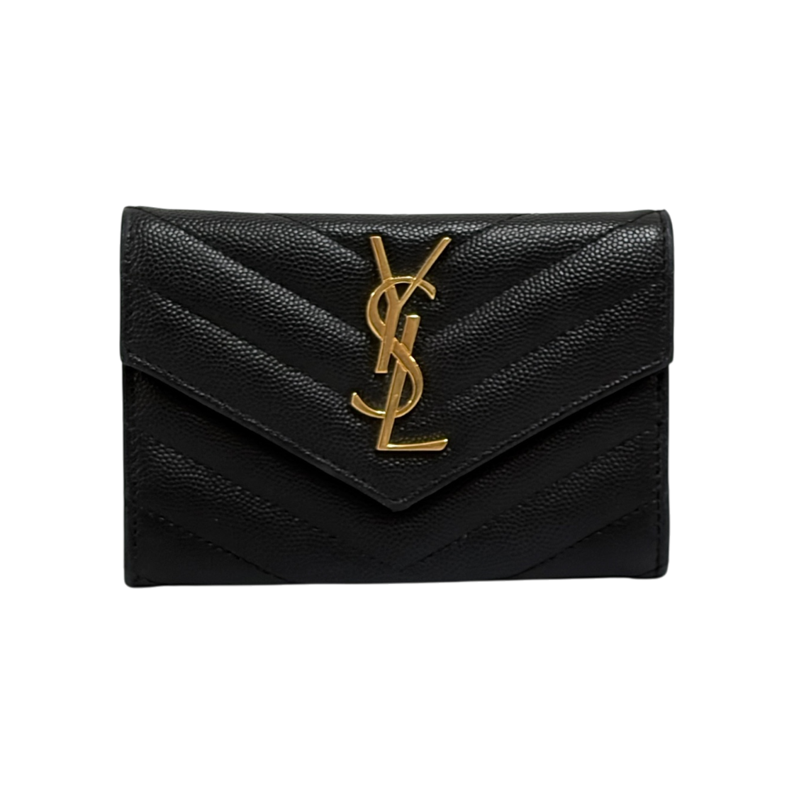ITS8DKH65IAC Saint Laurent Envelope Card Wallet Black