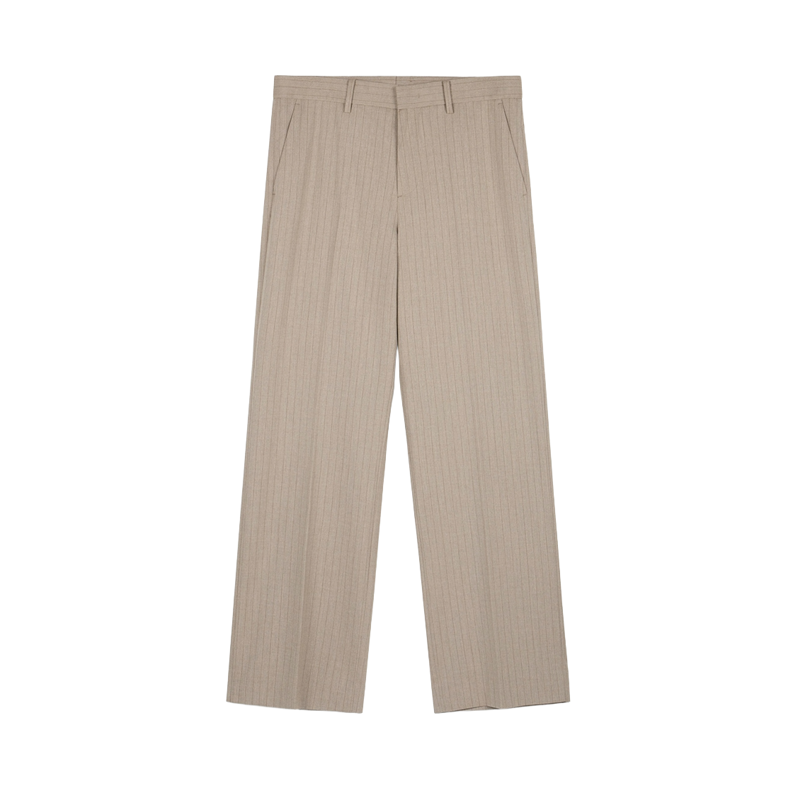 TNPA6F108I2 TNGT Wide Fit Pin Stripe Pants Beige