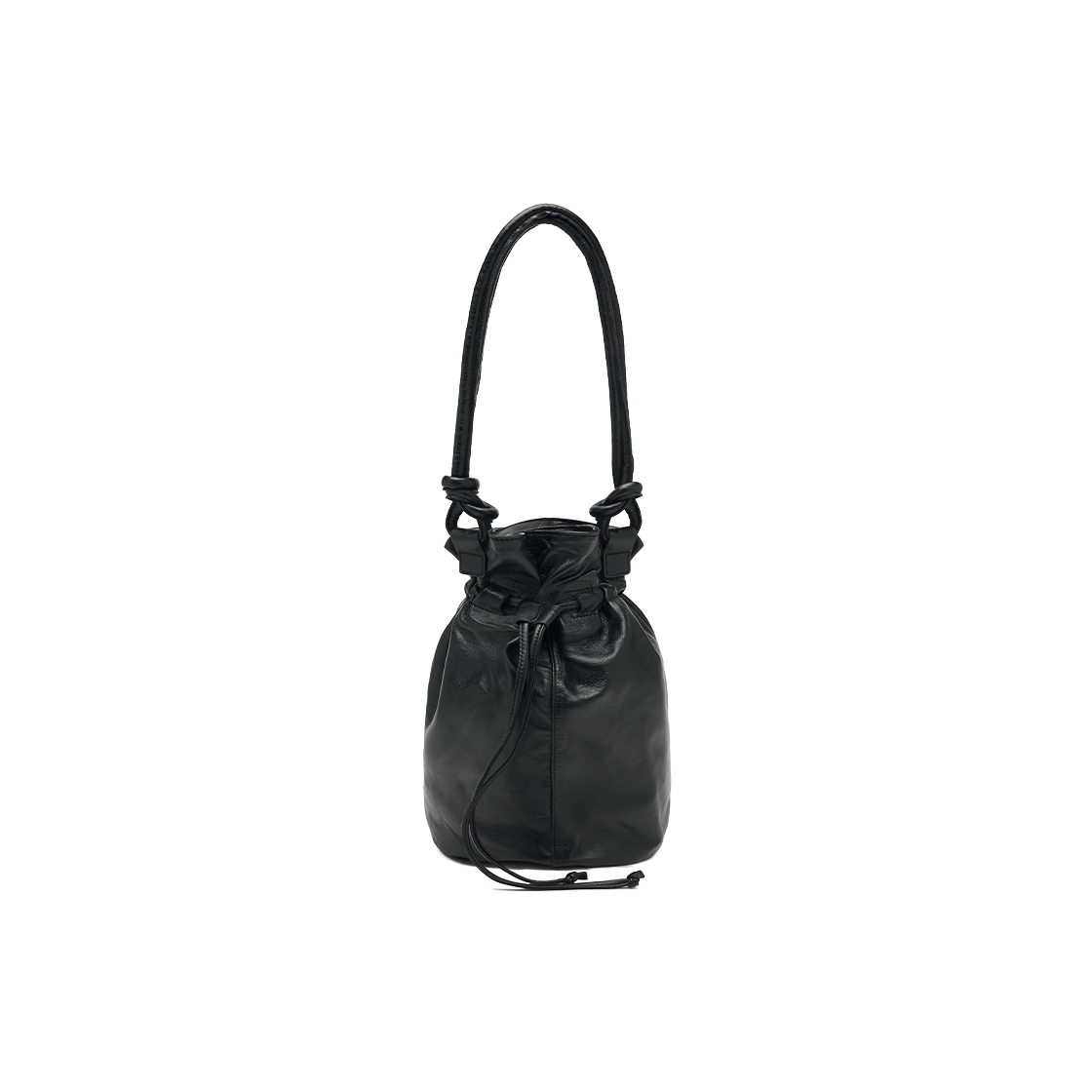 네거티브쓰리 쉽스킨 버킷백 블랙(NEGATIVETHREE Sheepskin Bucket Bag Black)