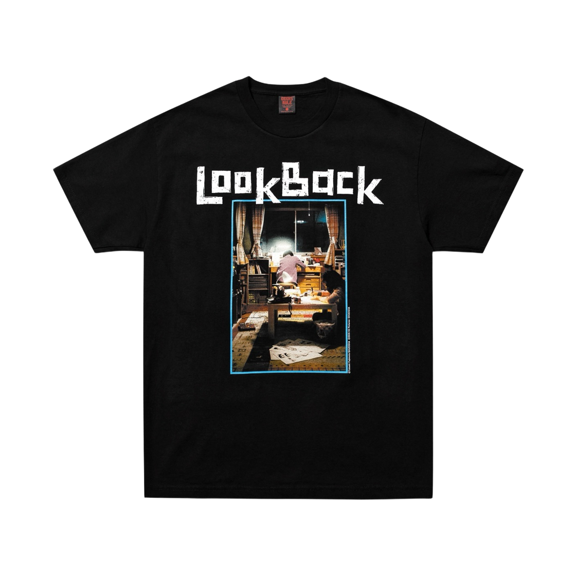 긱스 룰 x 룩백 실크스크린 프린팅 티셔츠 블랙(Geeks Rule x Lookback Silkscreen Printing T-Shirt Black)