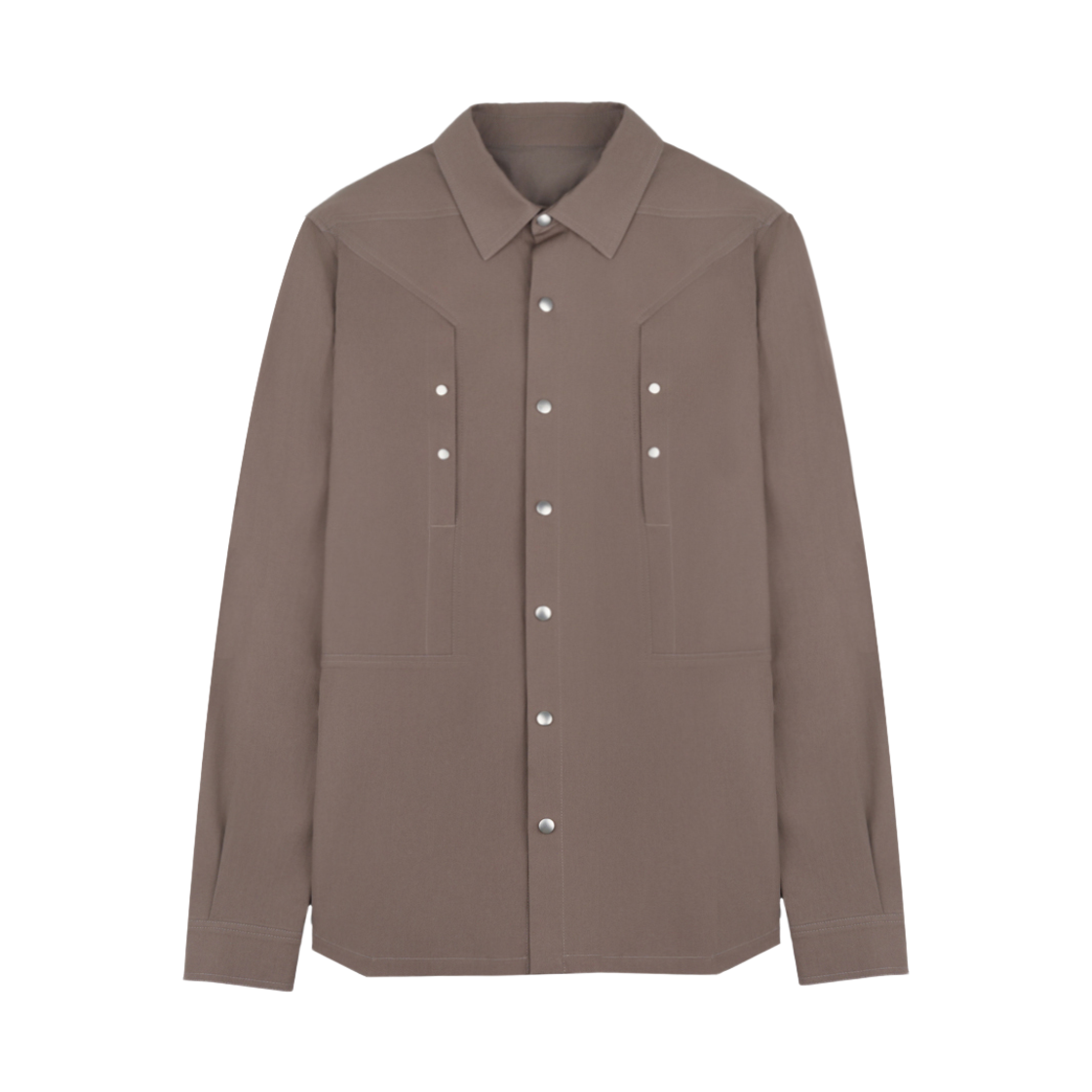 RU01B1729-TEX-34 Rick Owens Cotton Outershirt Dust