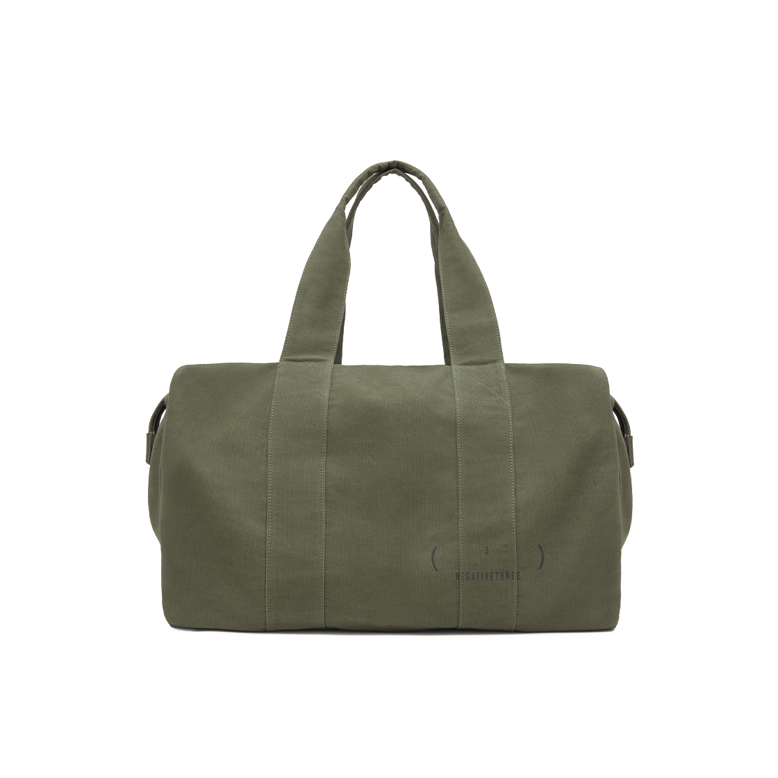 NT3BFFWAC002KH NEGATIVETHREE Folded Boston Bag Washed khaki